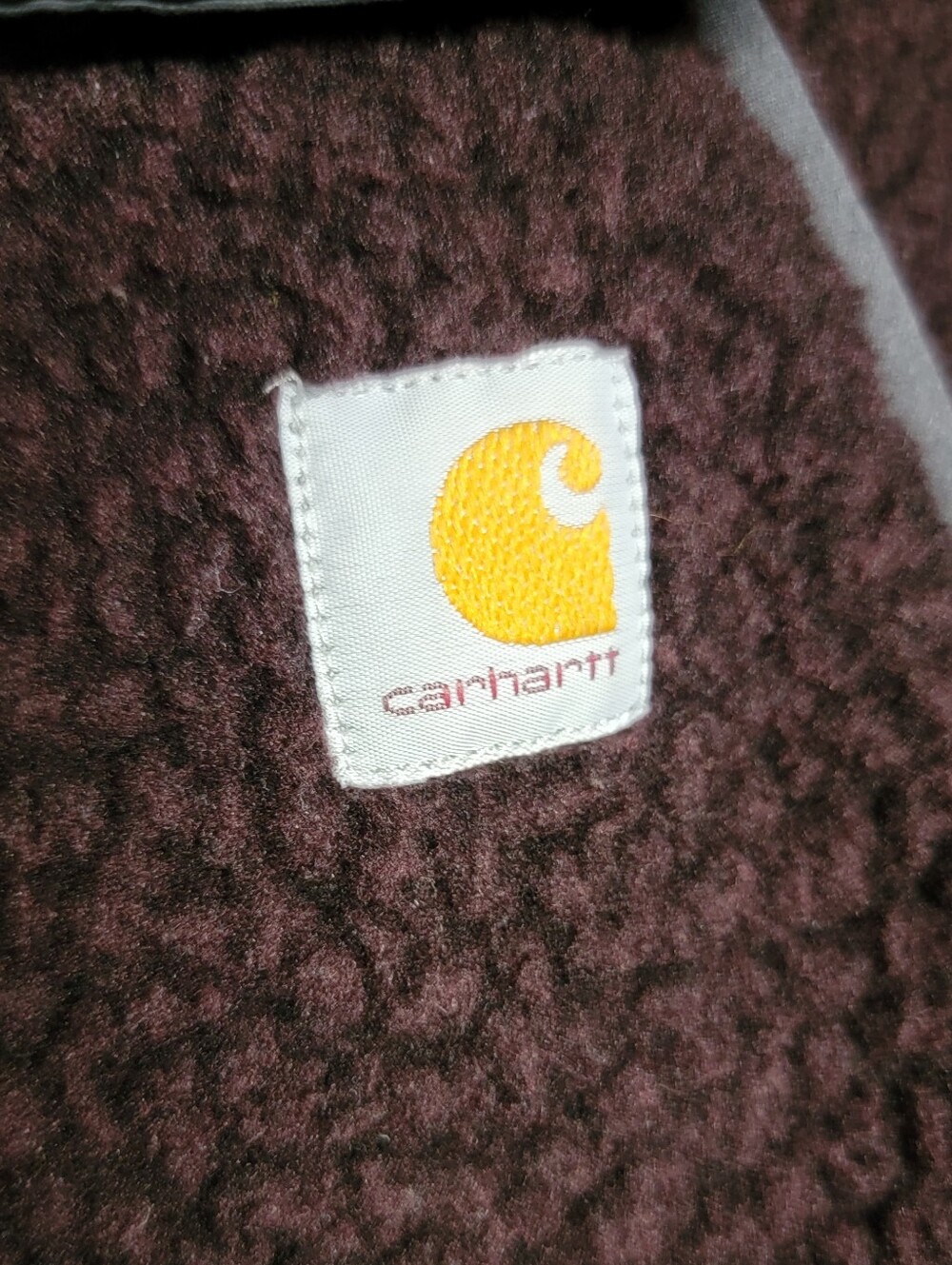 Carhartt Women’s Relaxed Fit Sherpa Quarter-Snap Fleece Pullover - Picture 8 of 12